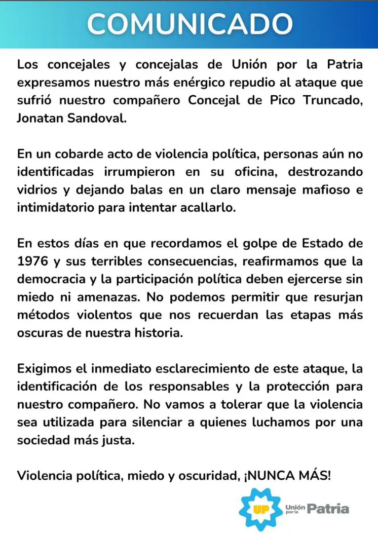 comunicdo apoyo sandoval